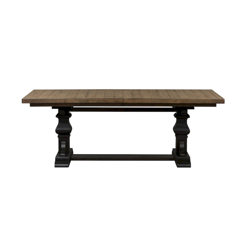 Harvest Home Chalkboard 7 Piece Trestle Table Set