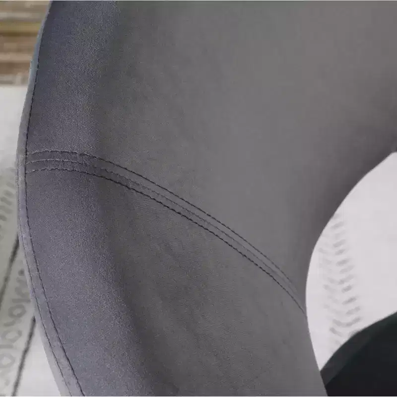 Roundhill Furniture Slatina Silky Velvet Upholstered Accent Chair, Gray with Gold Tone Finished Base