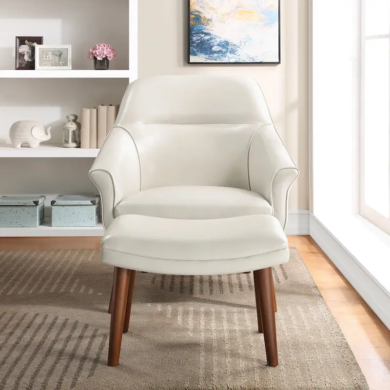Waneta Chair and Ottoman