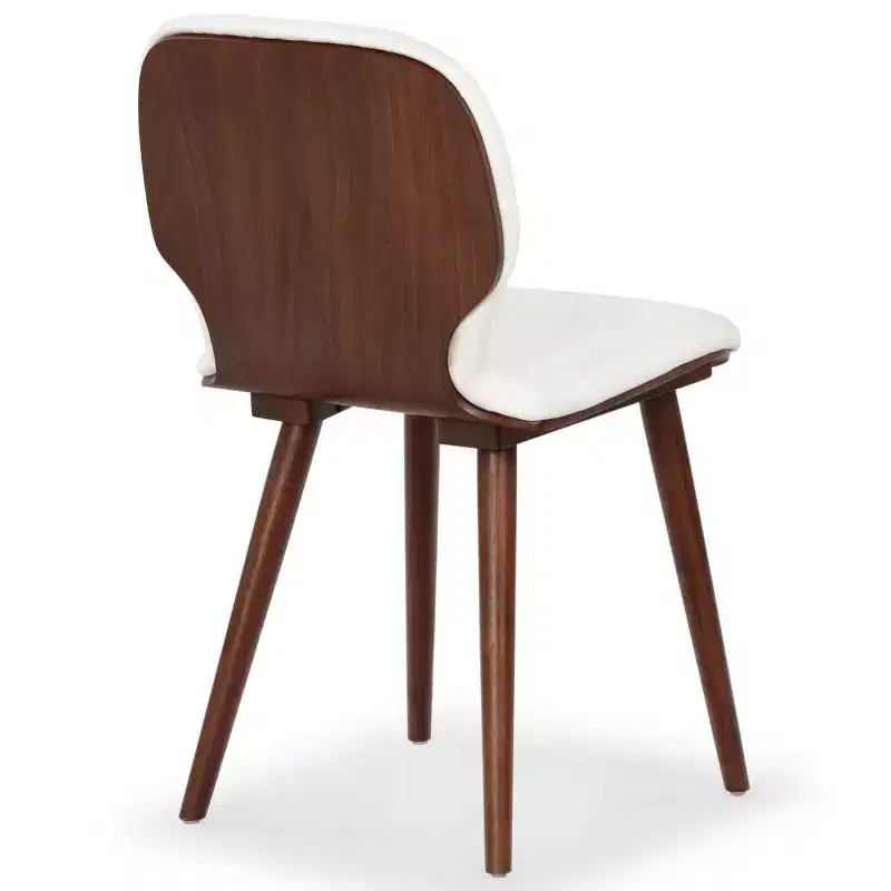 Tazmyn Dining Chair - SFV4157 - White/Walnut - Safavieh Couture