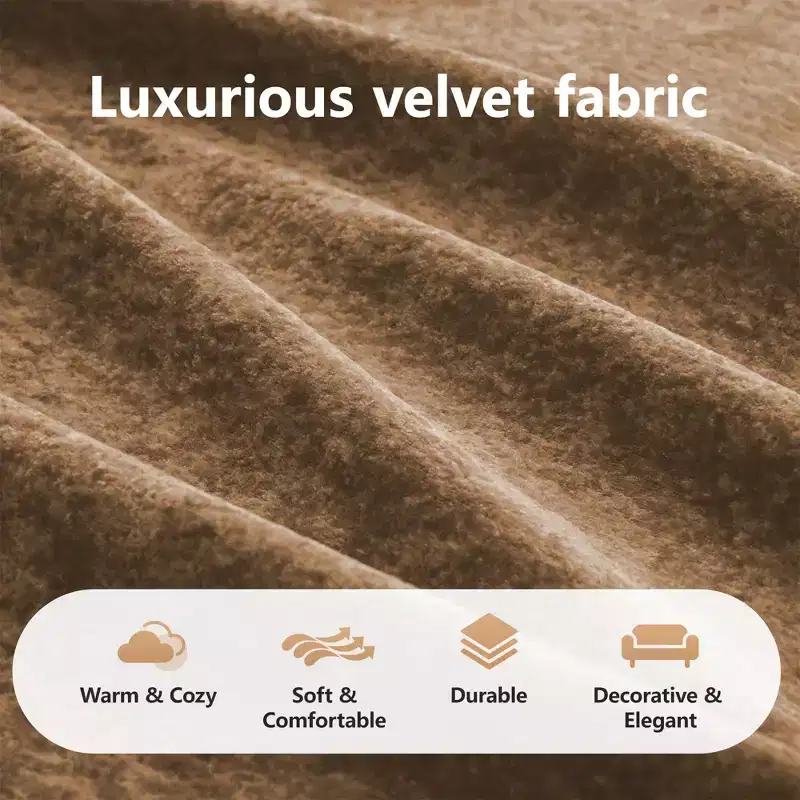 Clihome 2-Seater Tufted Sofa Couches with boneless Sofa,Soft Velvet Fabric,Bottom Anti-Slip Design,32D High Density Sponge,Ergonomic Design Bottom