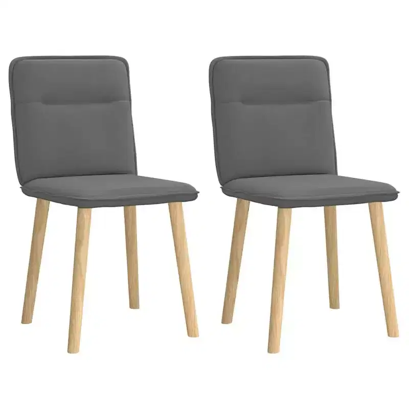 vidaXL Dining Chair Set of 4 Dark Gray