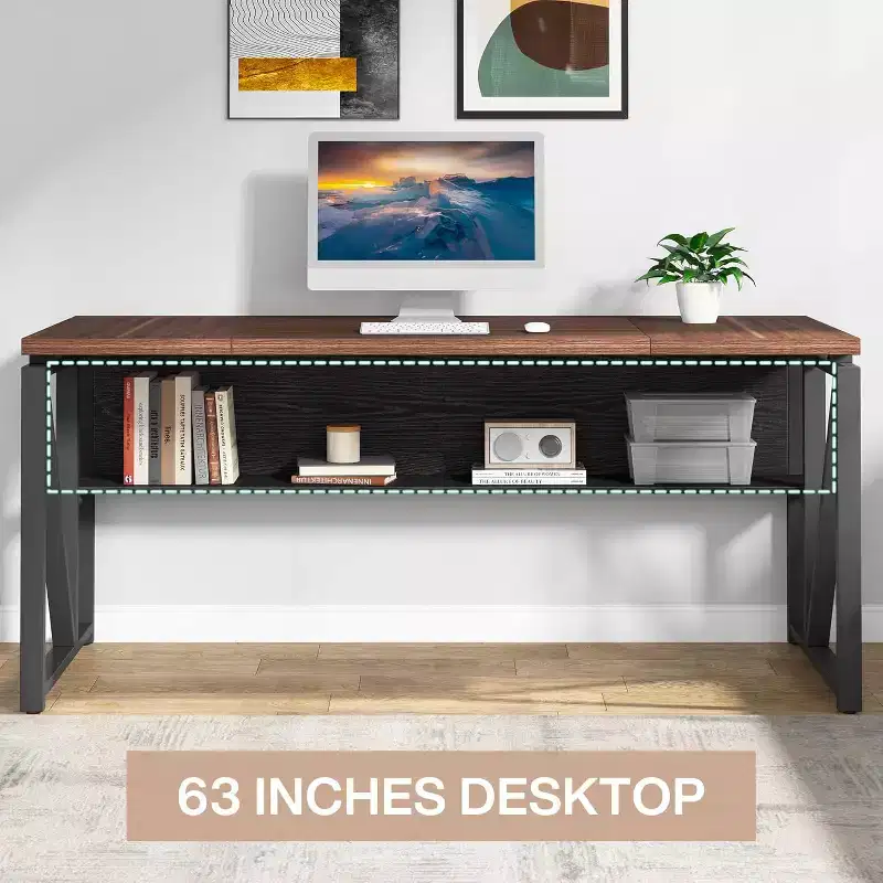Lantine 63 L Shaped Executive Desk with Drawer Cabinet