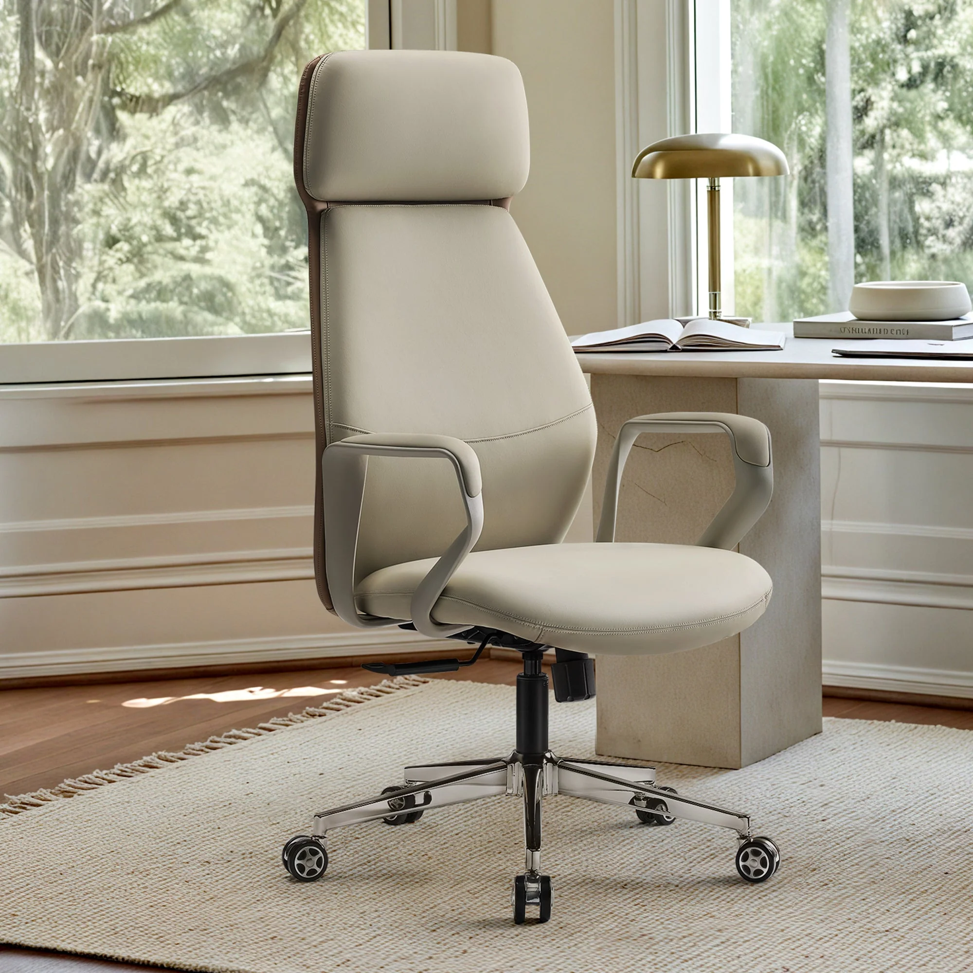 Faux Leather Executive Office Chair - Premium High-End Style