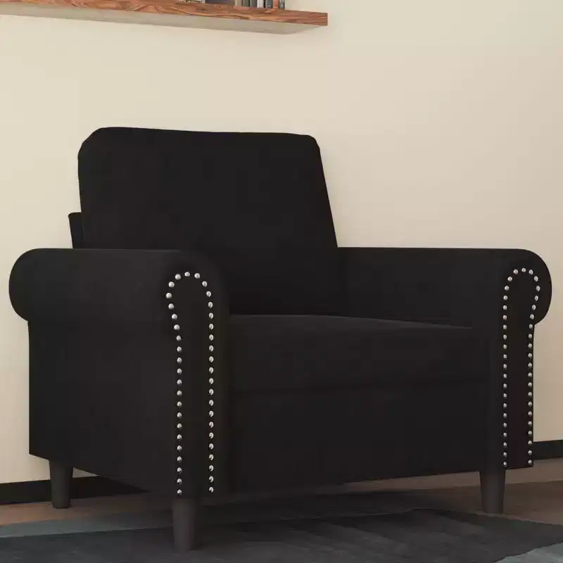 Sofa Chair Accent Upholstered Club Armchair for Living Room Velvet