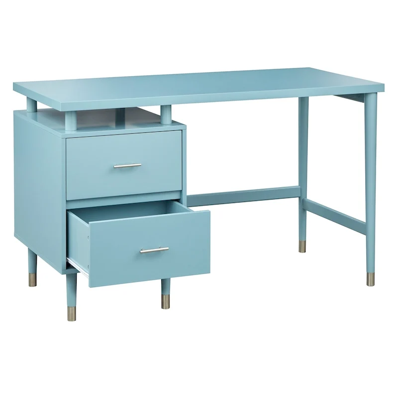 2-Drawer Mid-Century Modern Desk