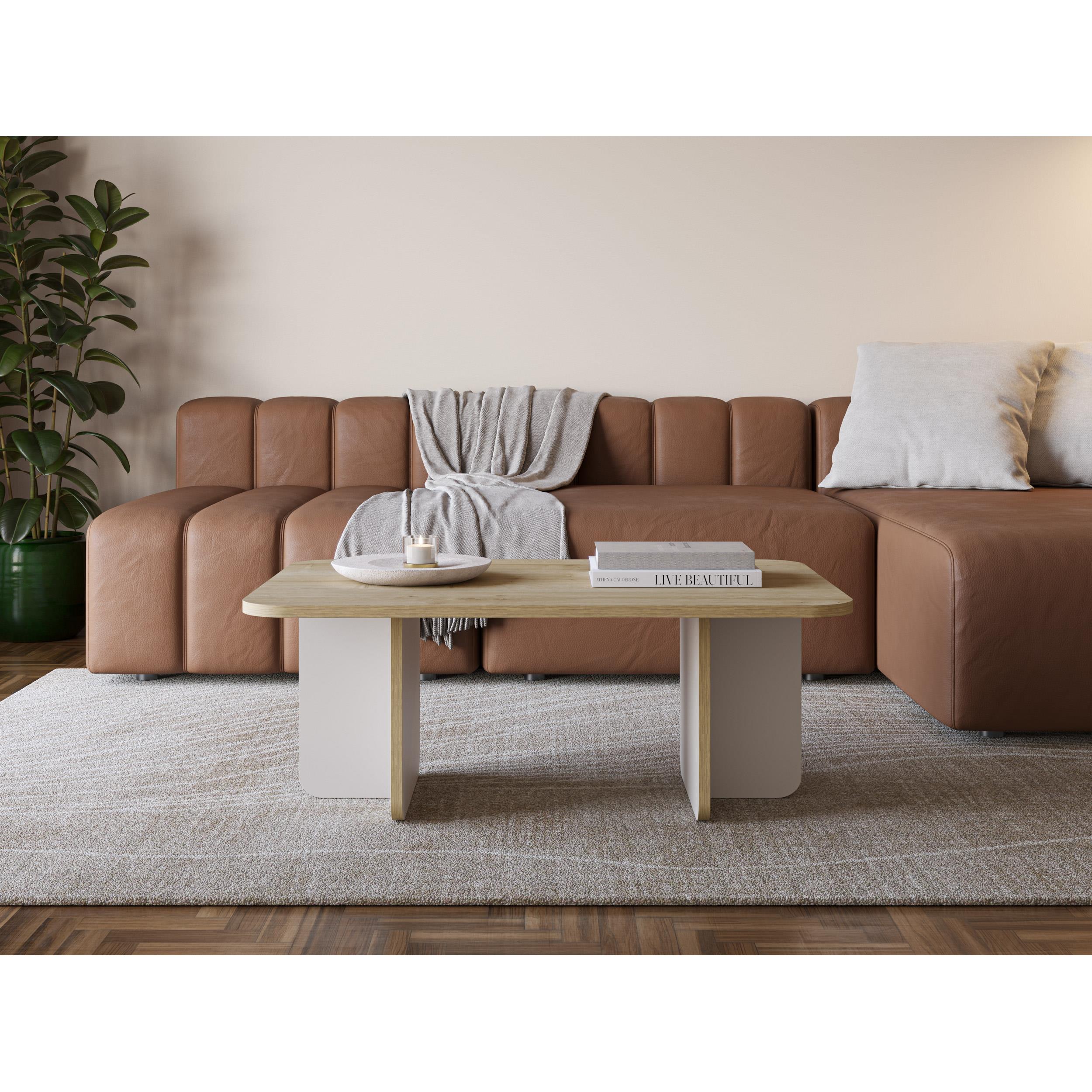Hillary Rectangular Coffee Table – 100 cm Modern Living Room Table