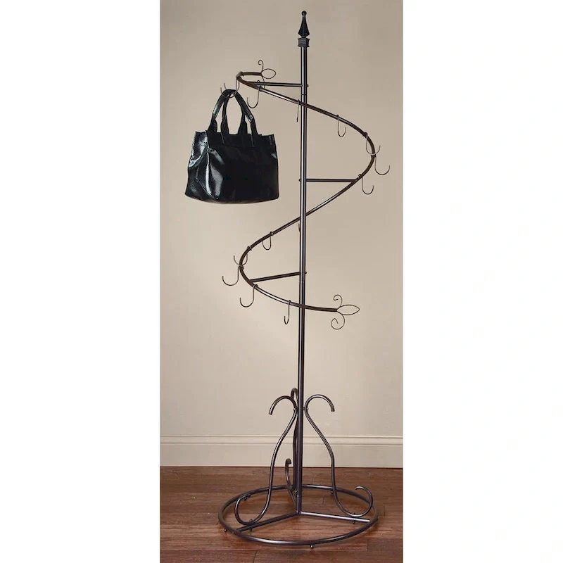 Metal Spiral Purse Tree