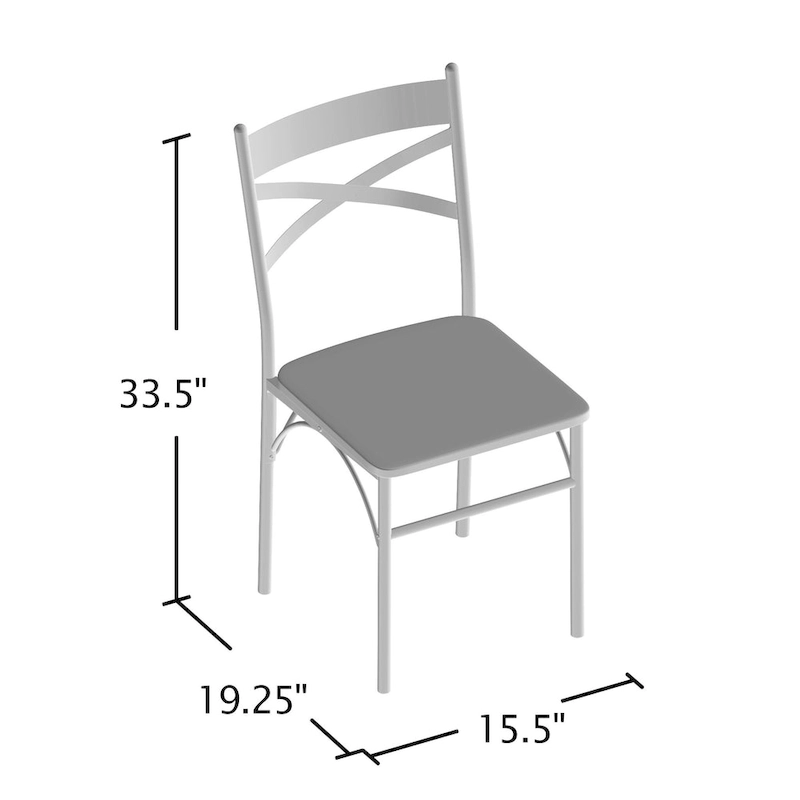 DH BASIC Small Space 2-Person Dining Set by Denhour