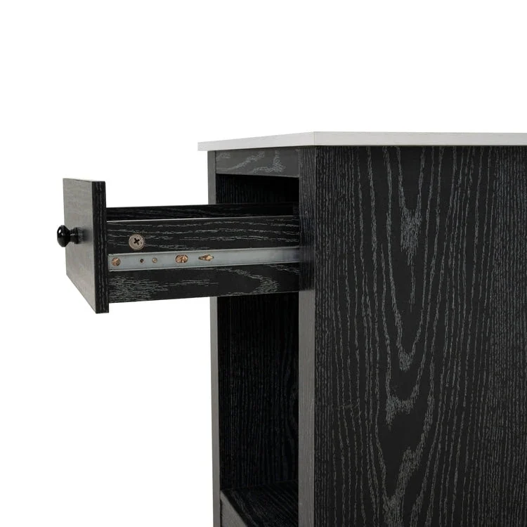 End Table with Drawer and Lower Shelf