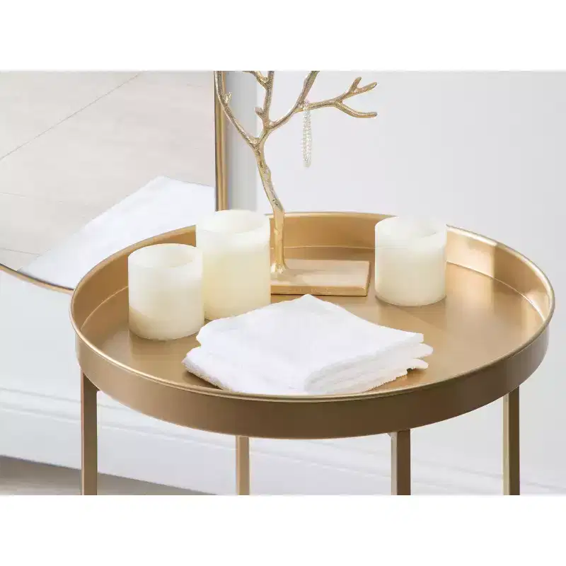 Kate and Laurel Celia Round Metal Side Table