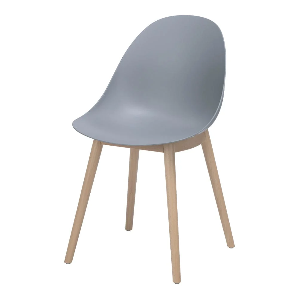Gray Wood Side Chair