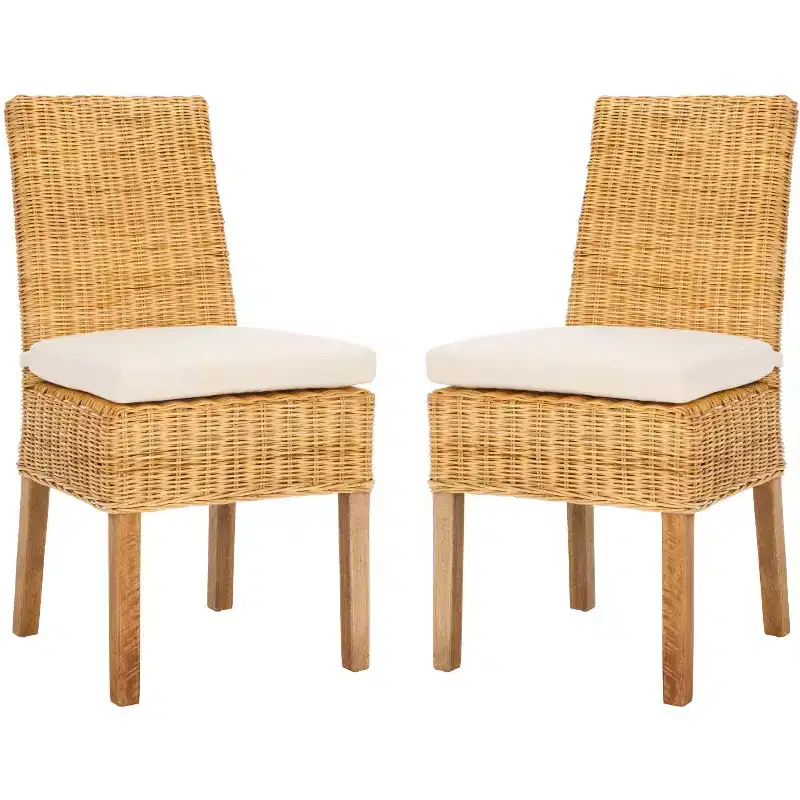 Sanibel Side Chair W/ Cushion (Set of 2) - FOX6541 - Safavieh Couture
