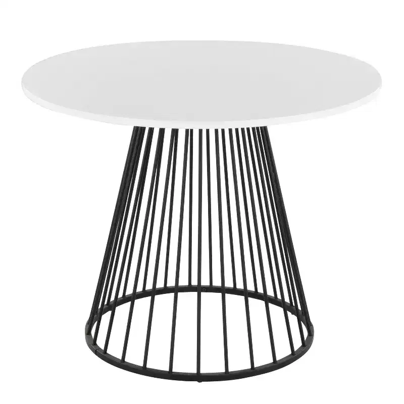 Dining Table Black Meal/White