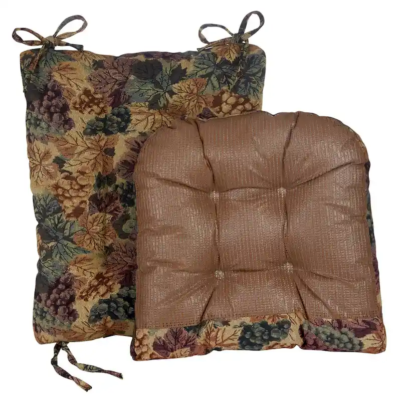 Gripper Jumbo Cabernet Rocking Chair Cushion Set