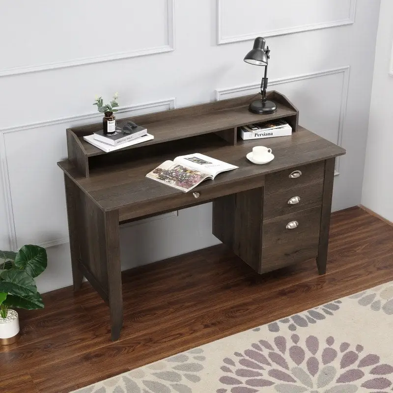 53 Wide Home Office Writing Desk With Hutch