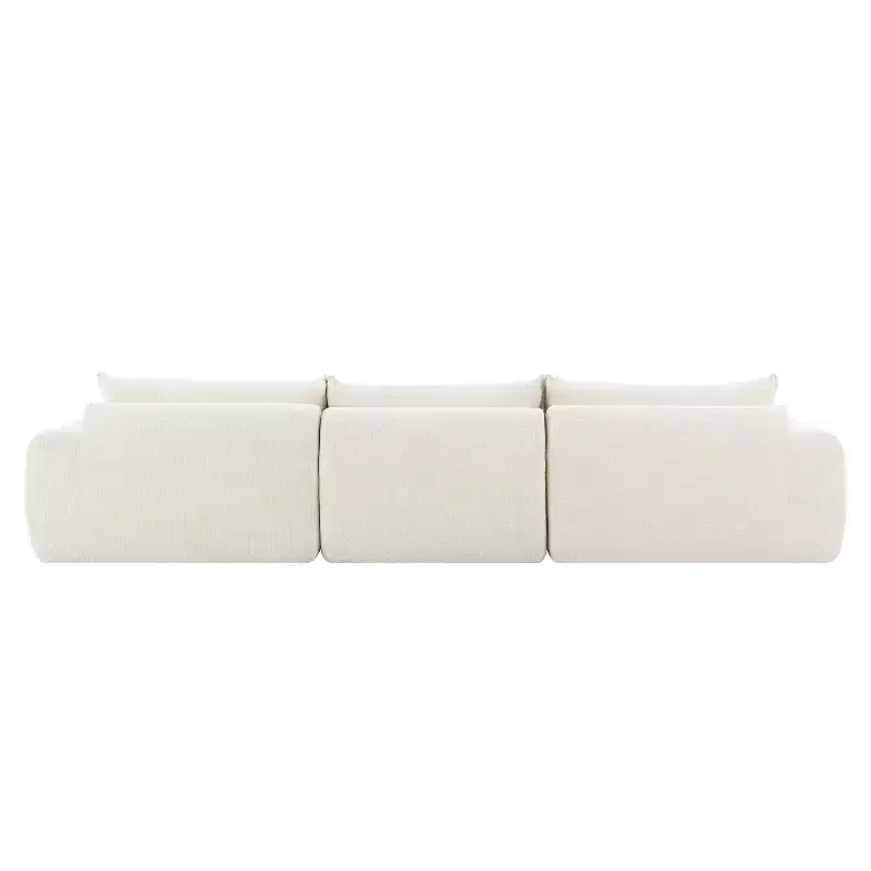 Whisen 116 Modular 4-Seat Sofa Bed, Spacious Foam Filled, Elderly/Baby Safe, No Assembly, Free Combination