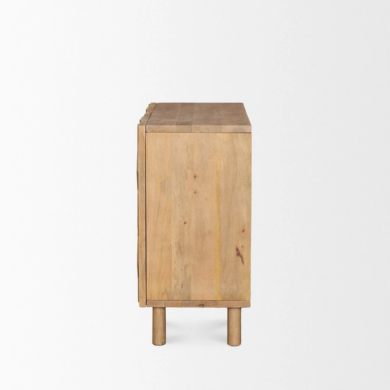 Heera Light Brown Diamond Motif w/ Shelf Accent Cabinet - 36.0L x 16.3W x 32.0H