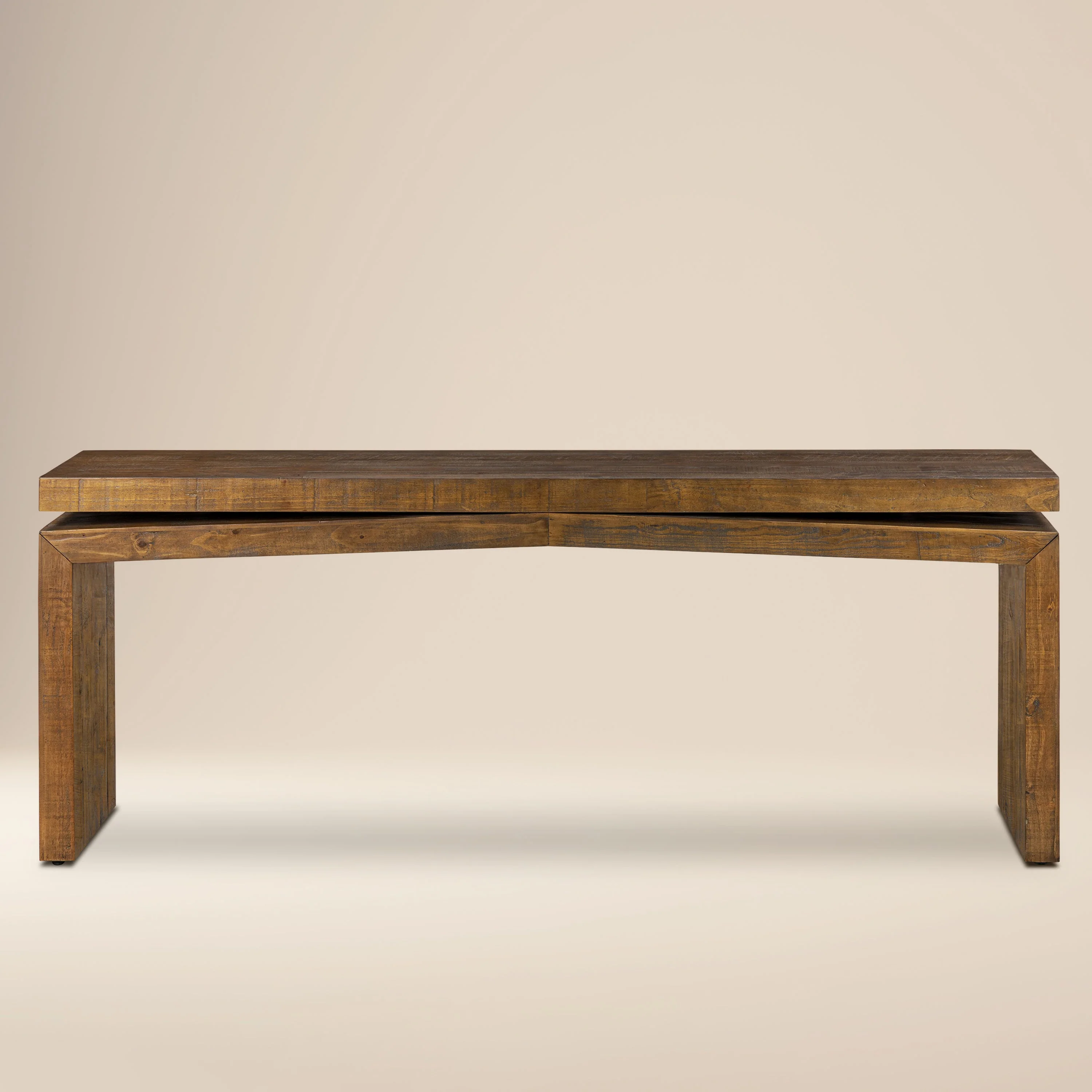 Modern Walnut Walnut Wood Console Table for Entryway or Living Room