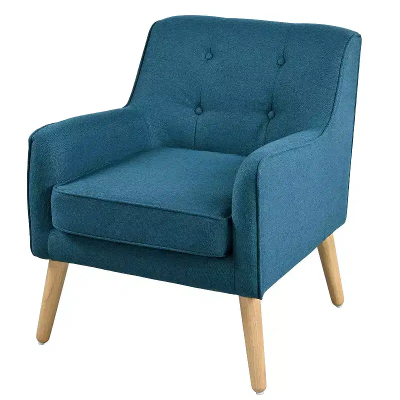 Christopher Knight Home Calix Mid-Century Modern Button Tufted Upholstered Accent Chair