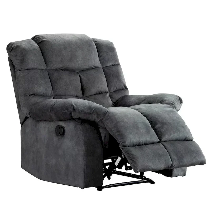 Manual Ergonomic Overstuffed Recliner Chair