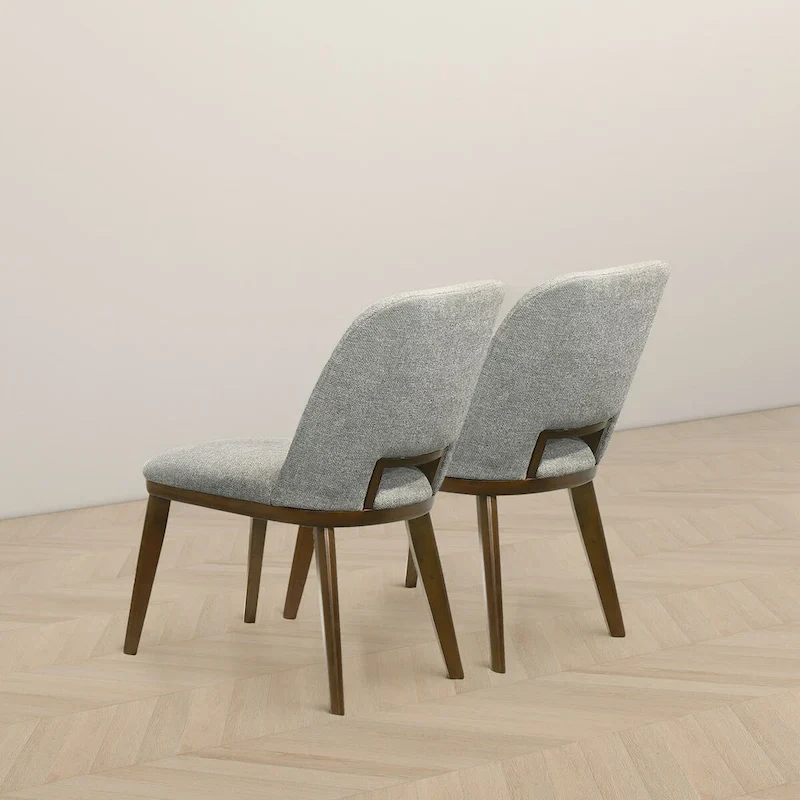 Raleigh Luxury Modern Solid Wood Dining Chair (Set of 2)