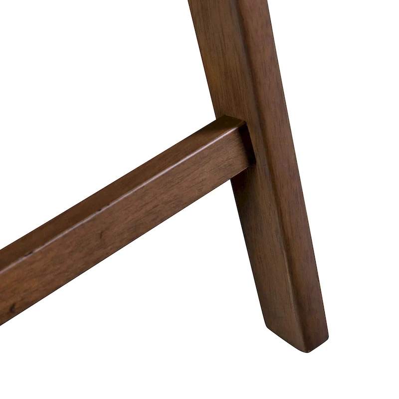 Mid-Century Boucle Wood Dining Chairs (Set of 2)