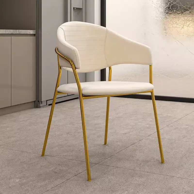Upholstered Dining Chair Set of 2 Velvet Camelback Stainless Steel Legs 330 lbs