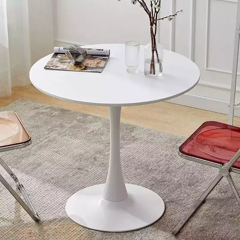 Modern Dining Table Round Bistro Table for 2