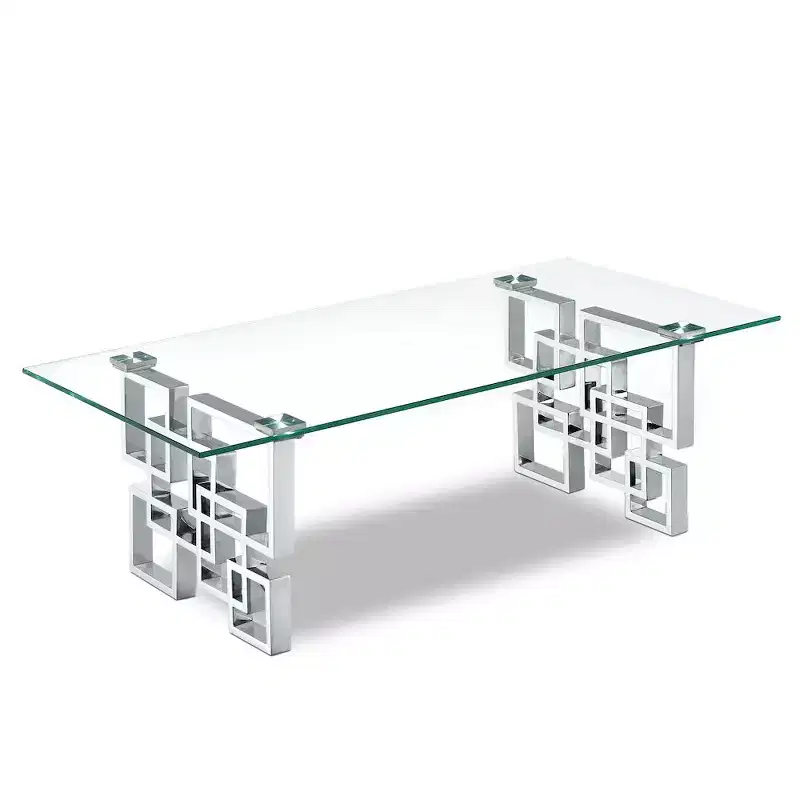 Meridian Furniture,Alexis Chrome Coffee Table