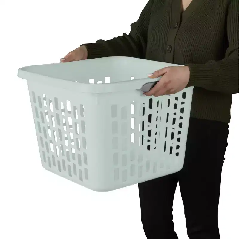 Sterilite Laundry Basket, Plastic Hamper with Handles