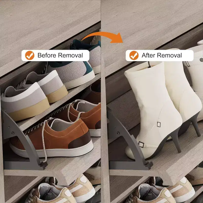 6-Drawer Wooden Shoe Cabinet with Adjustable Shelf - Hidden Shoe Organizer Storage for Entryway Hallway Living Room