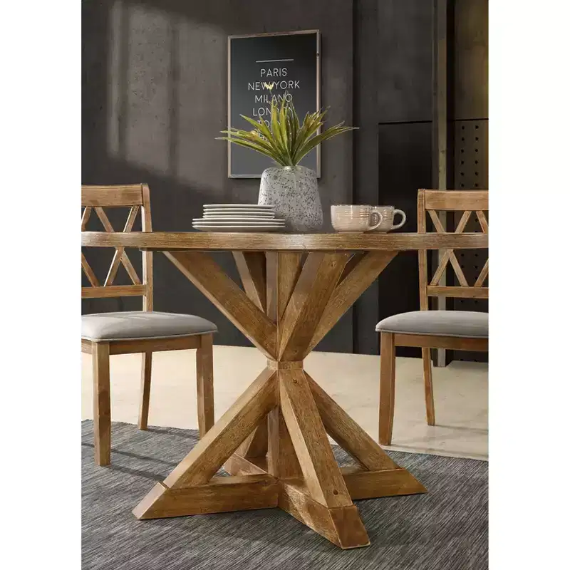 Windvale Cross-Buck Base Dining Table