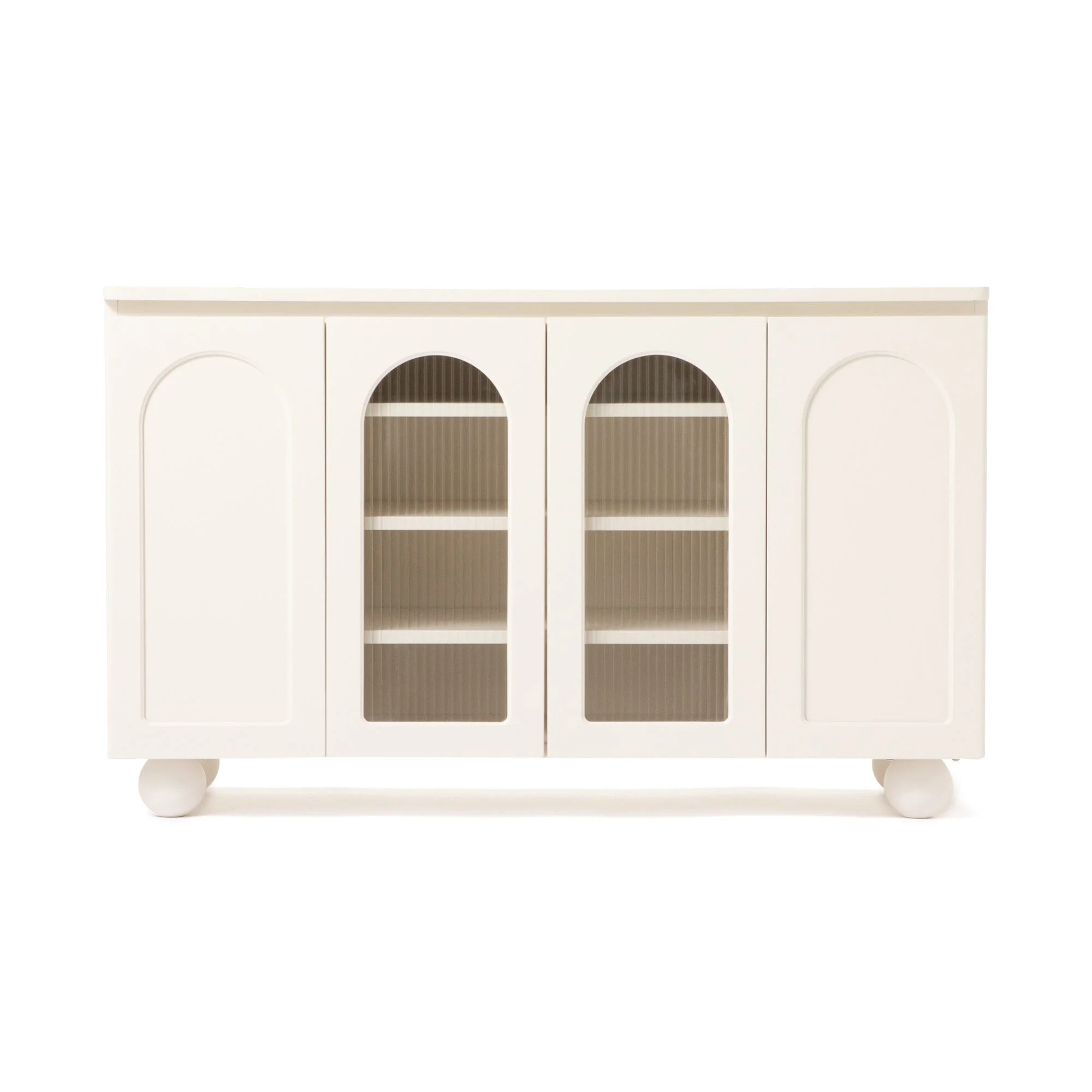 White Sideboard Cabinet with Storage