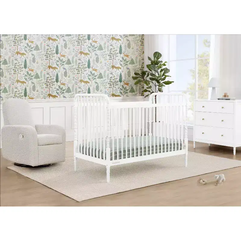 4-in-1 Convertible Crib – Solid Pine, GREENGUARD Gold