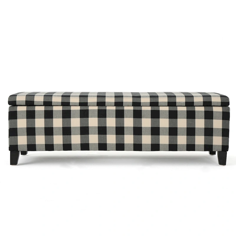 Modern Upholstered Storage Bench for Living Room Entryway
