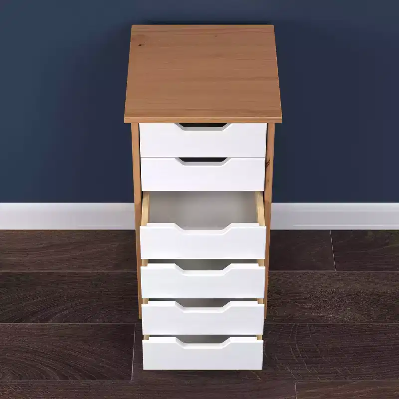 Trendfurn Omnia Narrow 6 Drawer Roll Cart