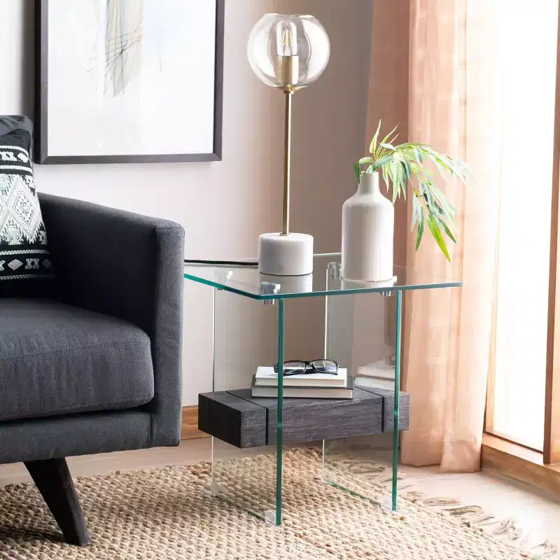Kayley Glass Accent Table - ACC7001 - Safavieh