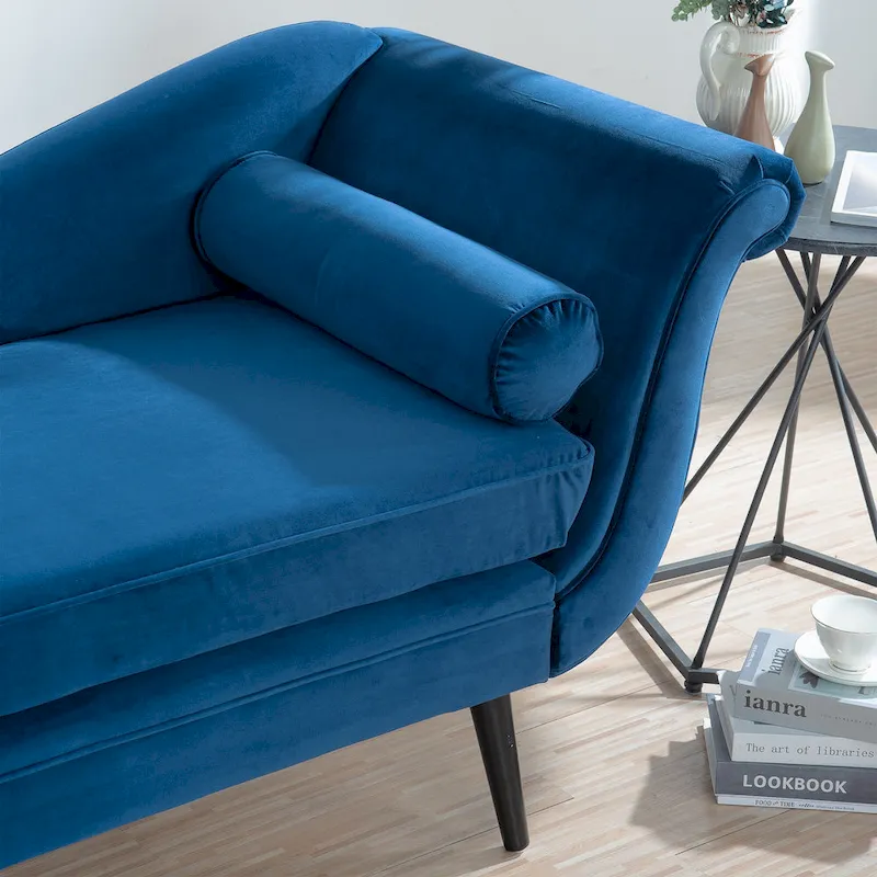 70.86W Chaise Lounge with Scroll Arm