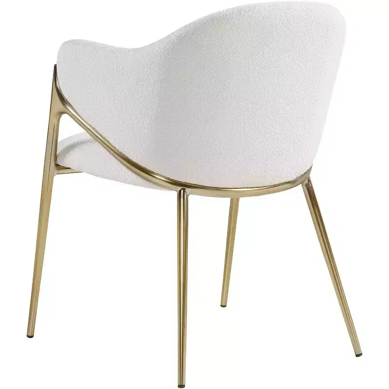 Meridian Furniture,Nial Boucle Fabric Dining Chair, Set of 2
