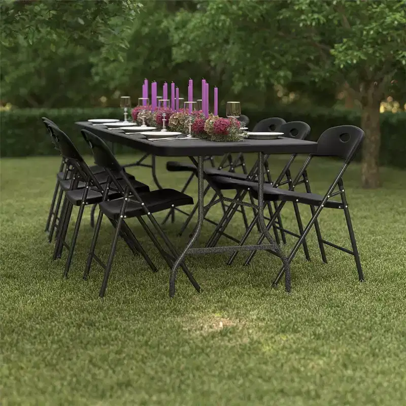COSCO 8 ft. Fold-in-Half Banquet Table