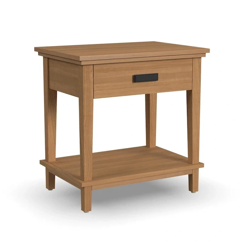 Oak Park Brown Wood King Bed, Two Nightstands and Dresser