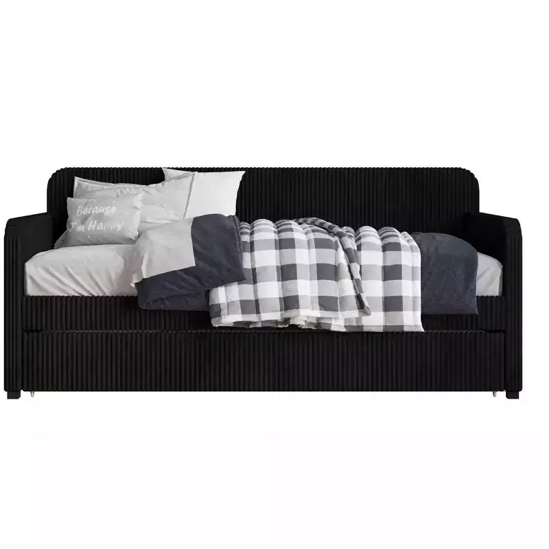 Home Design Melissa Twin Upholstered Daybed with Trundle