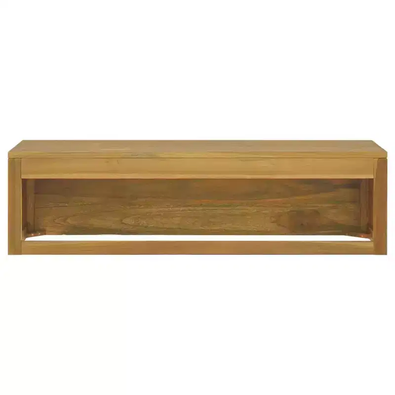 vidaXL Bathroom Cabinet Natural Teak Solid Teak Wood