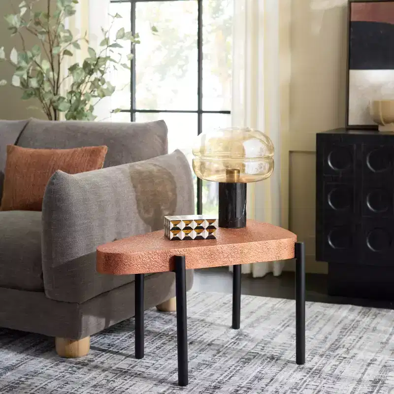 Sado Accent Table - ACC3241 - Brown/Black - Safavieh