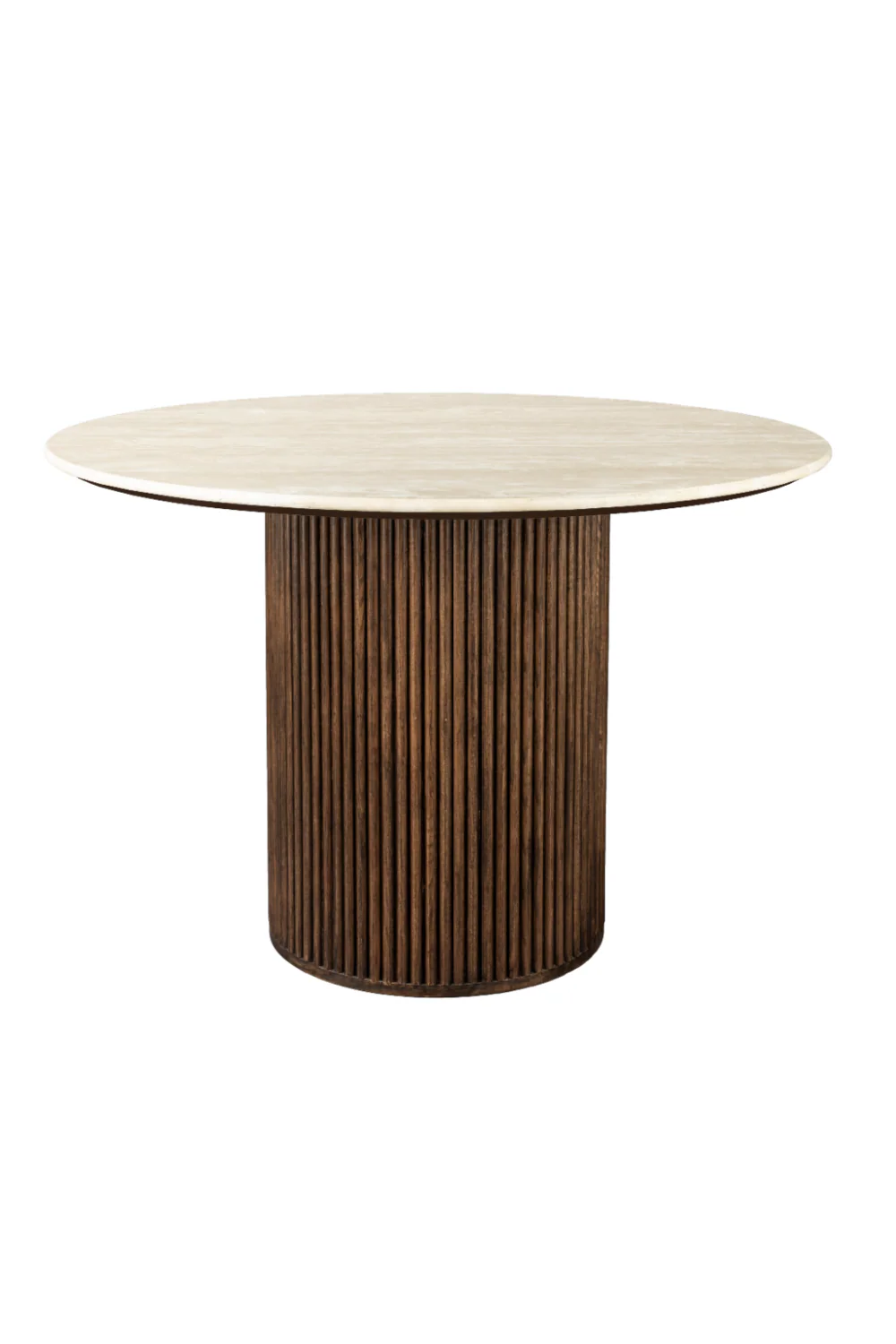 Cream Travertine Dining Table