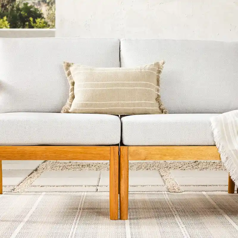 Middlebrook Solid Wood Spindle Sofa-Chaise