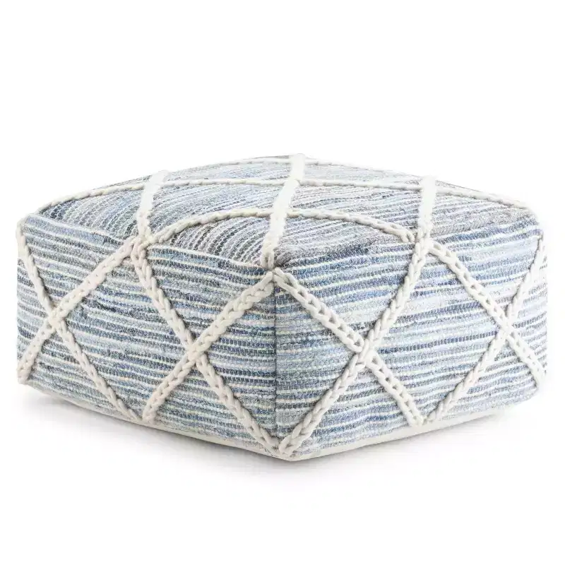 Woodley Square Pouf - WyndenHall