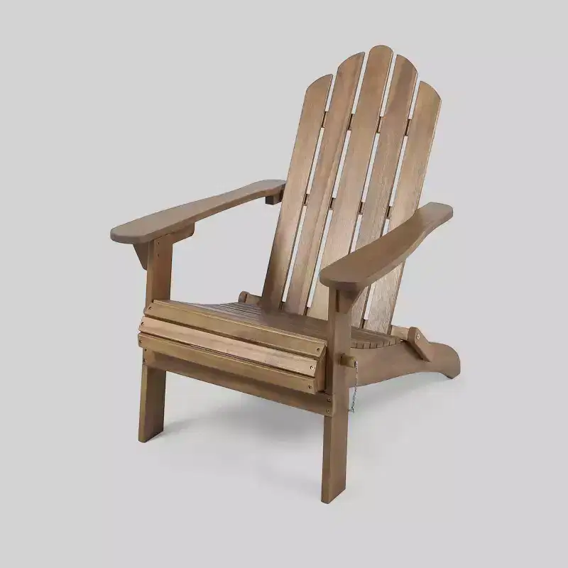 Hollywood Acacia Wood Foldable Patio Adirondack Chair - Christopher Knight Home