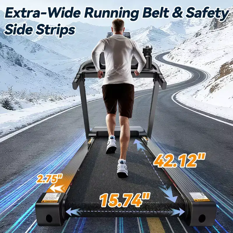 Treadmills on Sale, Treadmills Clearance, 3.0HP Folding Treadmill with Manual Incline, 64 Programs, Bluetooth, 300 lb Capacity
